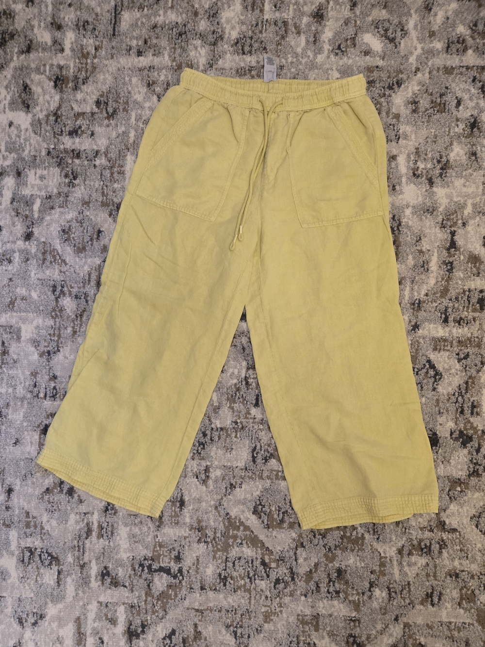 Joie Light Yellow Kids Wide-Leg Jogger Pants